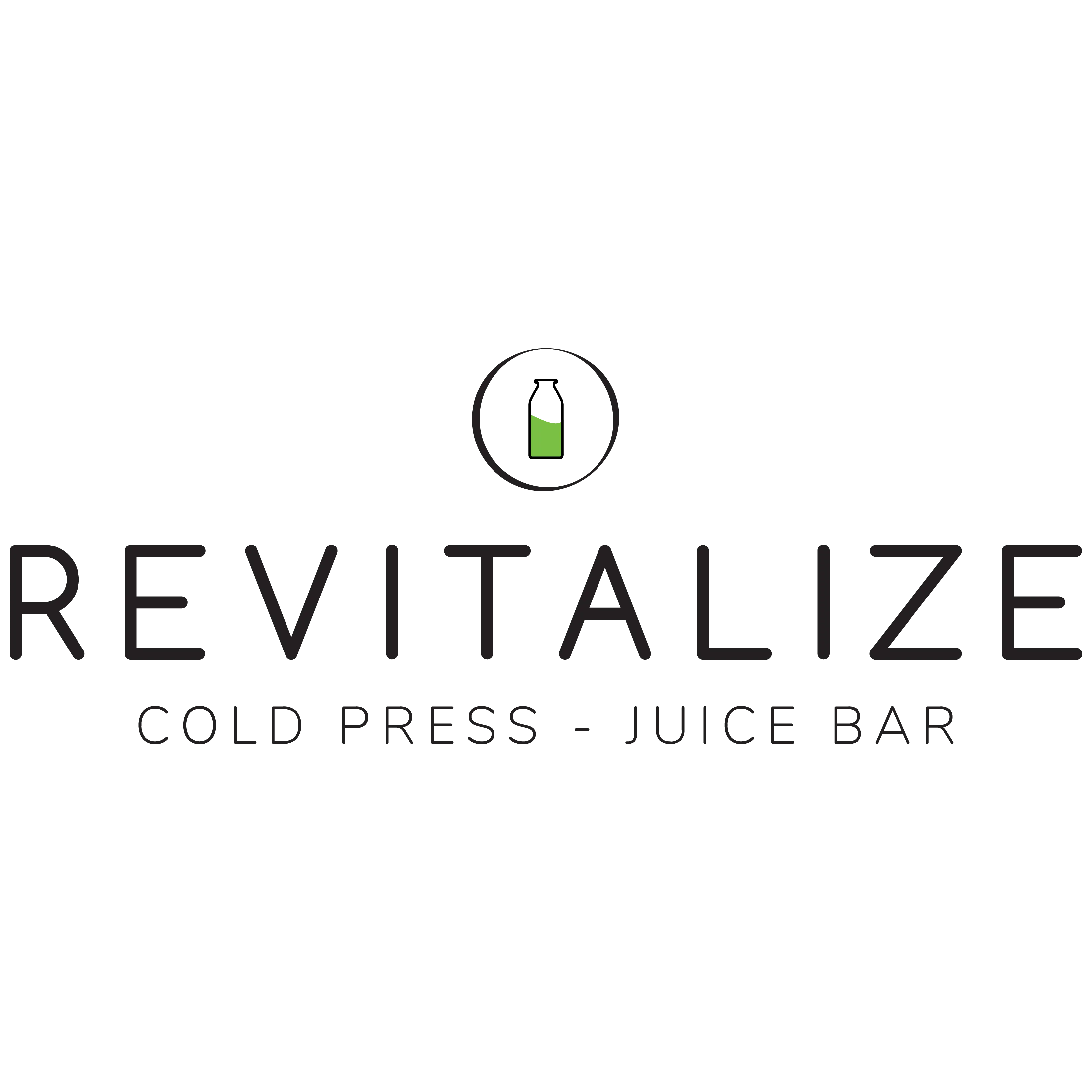 Revitalize Juice Bar Cold Press Download the App